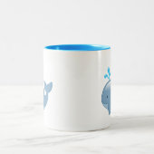 Tasse 2 Couleurs Cute Chubby Cartoon Whale (Centre)
