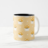 Tasse 2 Couleurs Cute Corgi (Devant droit)