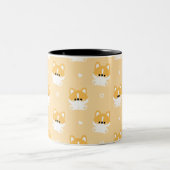 Tasse 2 Couleurs Cute Corgi (Centre)