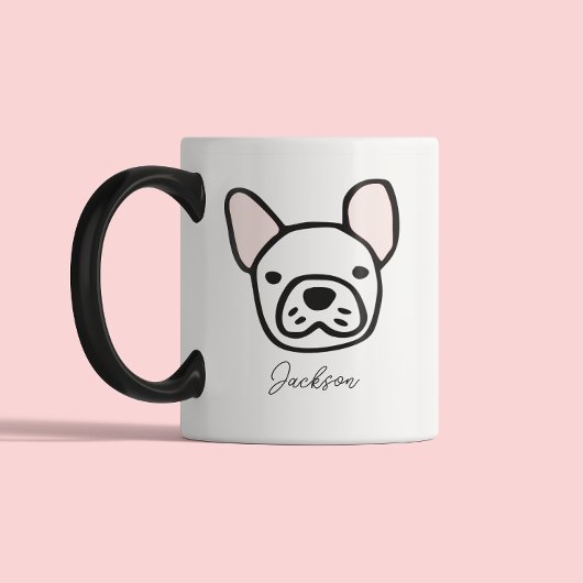 Tasse 2 Couleurs Cute Dog Lover Dog Mom Dog Dad | Frenchie