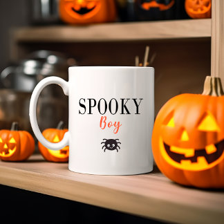 Tasse 2 Couleurs Cute Éffrayante Boy Family Araignée d'Halloween