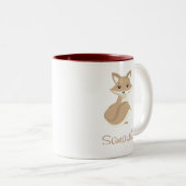 Tasse 2 Couleurs Cute Fox (Devant droit)
