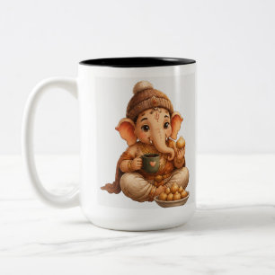 Tasse 2 Couleurs Cute Ganesha Ganesh Chaturthi Festival