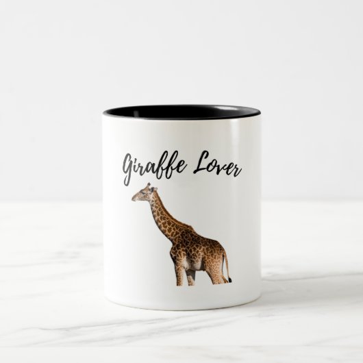 Tasse 2 Couleurs Cute Giraffe Brown (Centre)