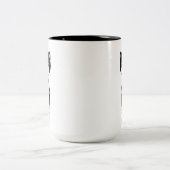 Tasse 2 Couleurs Cute Happy Tuxedo Chat (Centre)