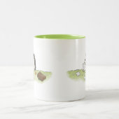 Tasse 2 Couleurs Cute hérisson avec ordinateur double face (Centre)