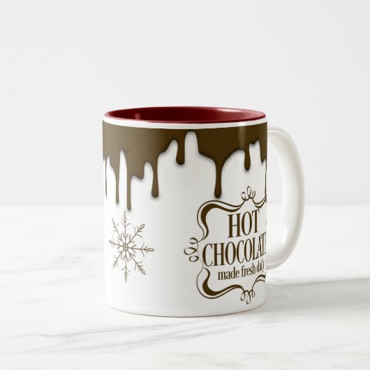 Tasse 2 Couleurs Cute Hot Chocolate Drift (Devant droit)