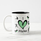 Tasse 2 Couleurs Cute I Love Pilates (Gauche)