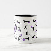 Tasse 2 Couleurs Cute I Love Pilates (Centre)