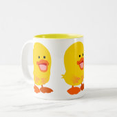 Tasse 2 Couleurs Cute Innocent Cartoon Duckkling (Devant gauche)