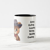 Tasse 2 Couleurs Cute Inspiring Bear Design Invent Make Something (Centre)