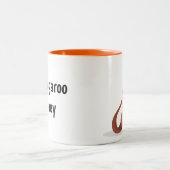 Tasse 2 Couleurs Cute Kangaroo animé avec bébé (Centre)