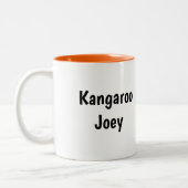 Tasse 2 Couleurs Cute Kangaroo animé avec bébé (Gauche)