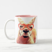 Tasse 2 Couleurs Cute Kangaroo Love You Funny Pun (Gauche)