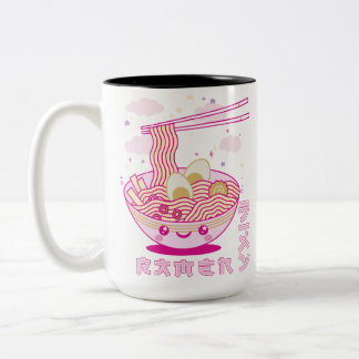 Tasse 2 Couleurs Cute Kawaii Ramen Anime nouilles Ramen Filles, Ado