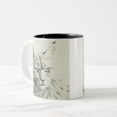 Tasse 2 Couleurs Cute Kitty (Devant gauche)