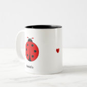 Tasse 2 Couleurs Cute Ladybug (Devant gauche)