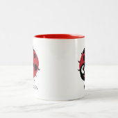 Tasse 2 Couleurs Cute Little Red Ladybug Personnalisé (Centre)
