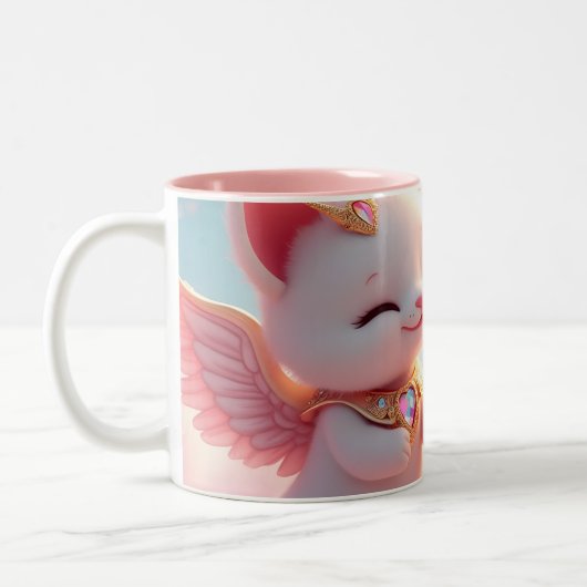 Tasse 2 Couleurs Cute Love Cats (Gauche)