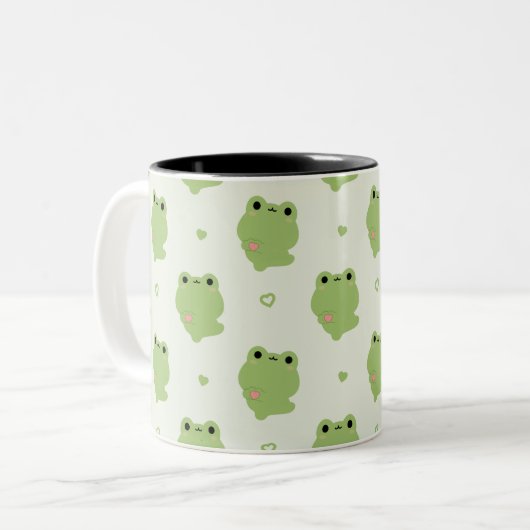 Tasse 2 Couleurs Cute Love Frog (Devant gauche)