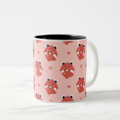 Tasse 2 Couleurs Cute Love Red Panda (Devant droit)