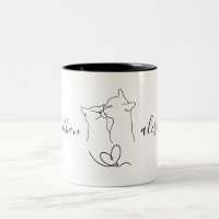 Cute Mariage Engagement Party Chats Couple Cadeau
