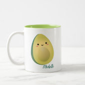 Tasse 2 Couleurs Cute Matching Couple Avocados Funny Lets Avocuddle (Gauche)