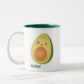 Tasse 2 Couleurs Cute Matching Couple Avocados Funny Lets Avocuddle (Gauche)