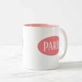 Tasse 2 Couleurs Cute Musique rose Paris (Devant droit)