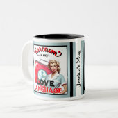 Tasse 2 Couleurs Cute Nurse Pinup_ Love (Devant gauche)