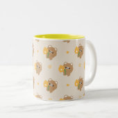 Tasse 2 Couleurs Cute Ours Brown Romantique (Devant droit)