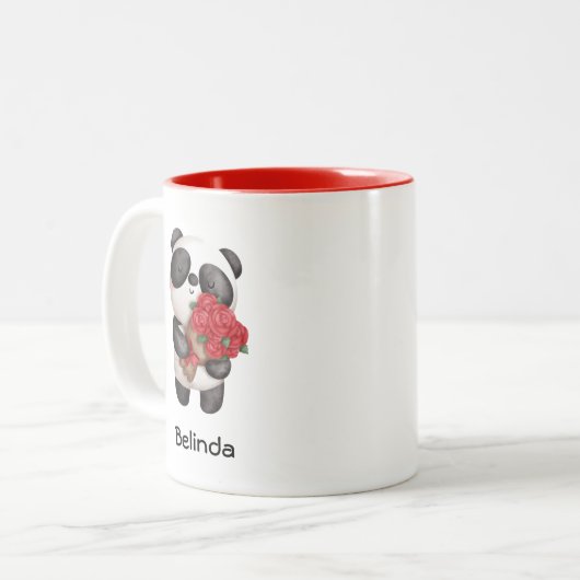 Tasse 2 Couleurs Cute Panda (Devant gauche)