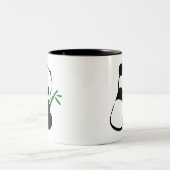 Tasse 2 Couleurs Cute Panda bambou (Centre)