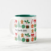 Tasse 2 Couleurs Cute Personalized Christmas (Devant gauche)