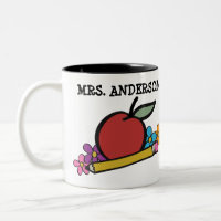 Cute Personalized Red Apple Pencil Enseignants