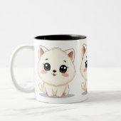 Tasse 2 Couleurs Cute petite chatte (Gauche)