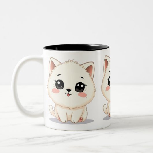 Tasse 2 Couleurs Cute petite chatte (Gauche)