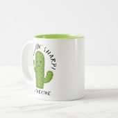 Tasse 2 Couleurs Cute Plante Lover Cactus Cherche Sharp (Devant gauche)