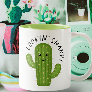 Tasse 2 Couleurs Cute Plante Lover Cactus Cherche Sharp