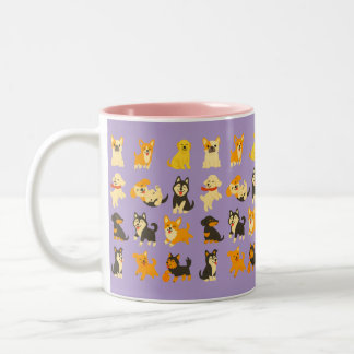 Tasse 2 Couleurs Cute Puppies