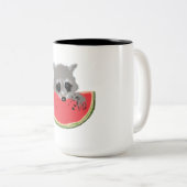 Tasse 2 Couleurs Cute Raccoon (Devant droit)