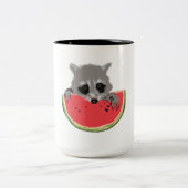 Tasse 2 Couleurs Cute Raccoon (Centre)