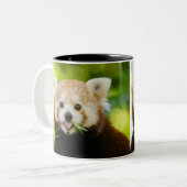 Tasse 2 Couleurs Cute Red Panda Portrait (Devant gauche)