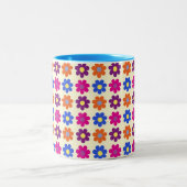 Tasse 2 Couleurs Cute Retro Penny Flower Pattern (Centre)