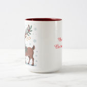 Tasse 2 Couleurs Cute Rudolph with Gold Accents (Centre)