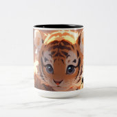 Tasse 2 Couleurs Cute Tiger Cub (Centre)