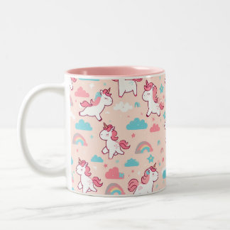 Tasse 2 Couleurs Cute Unicorn Motif