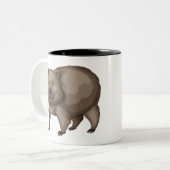 Tasse 2 Couleurs Cute wombat (Devant gauche)
