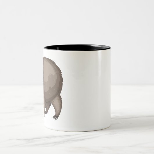 Tasse 2 Couleurs Cute wombat (Centre)