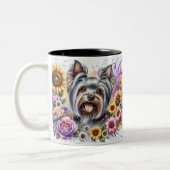 Tasse 2 Couleurs Cute Yorkshire (Gauche)